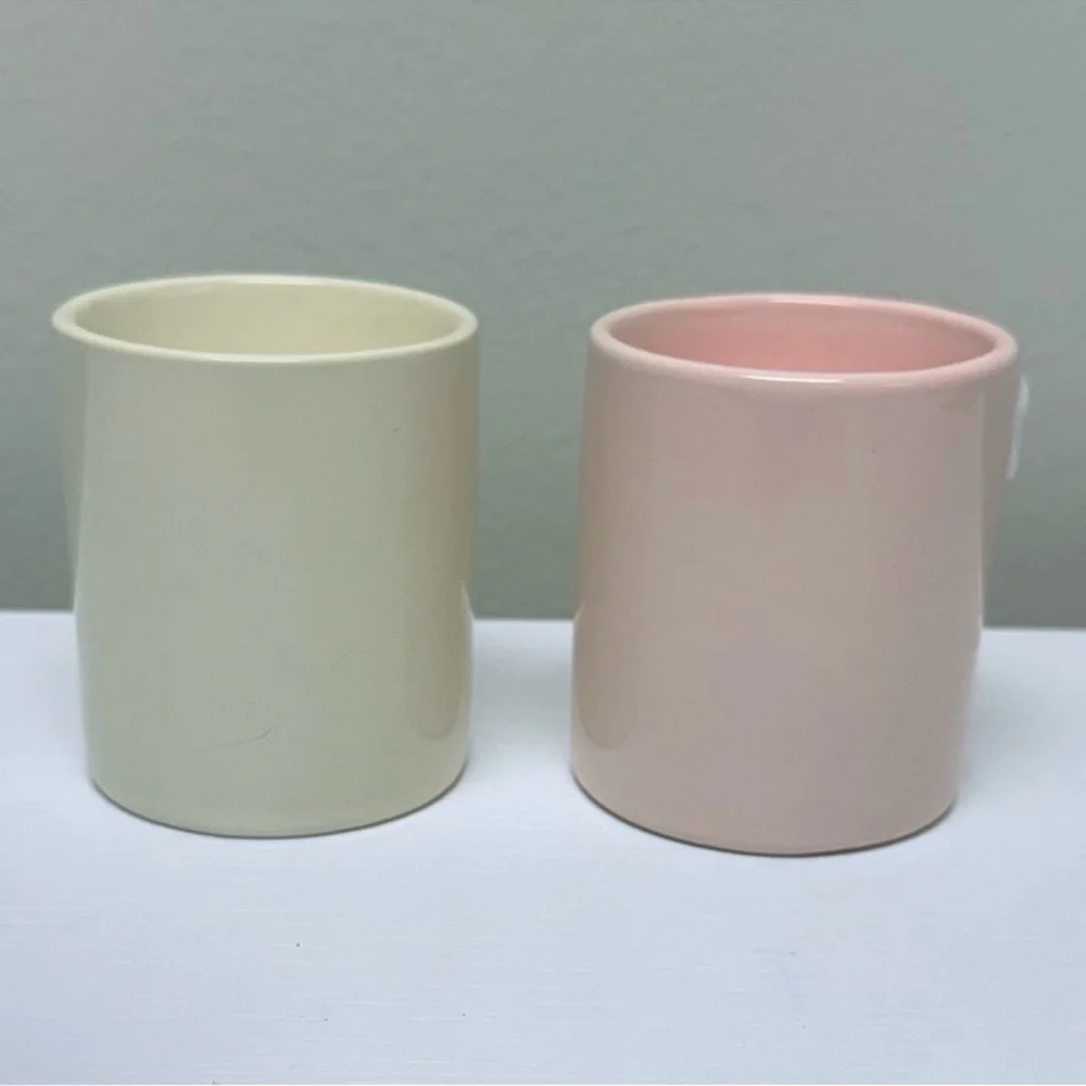 New! Target Bullseye Playground Set of 2 Coquette Bow Ceramic Candles